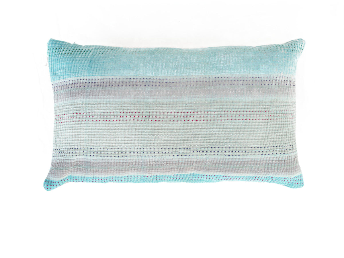 Unique sari pillowcase in burgundy/violet with small white dots and gold-colored diamond patterns, Indian boho/bohemian oriental pillow 30x50 cm