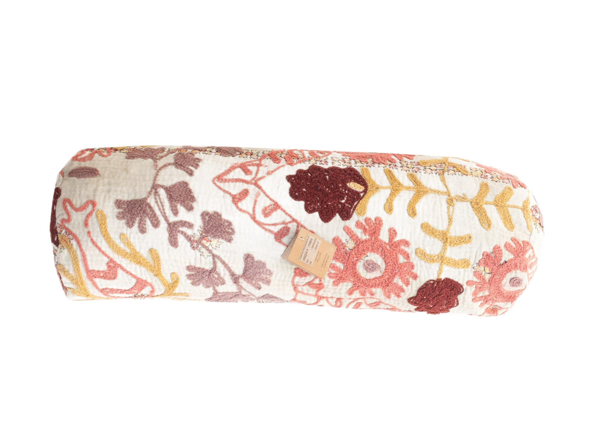 Suzani Bolster Cover Ø20x60